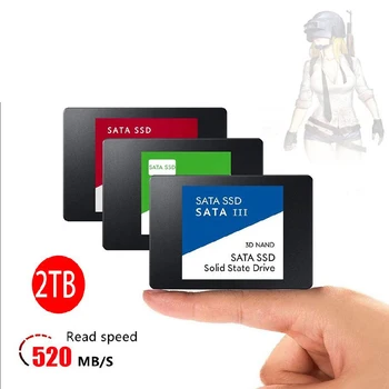 2024 Новый жесткий диск SSD SATA емкостью 4 ТБонтакс высокоскоростной жесткий диск Внутренние твердотельные накопители для ноутбука Диск Sata3 2,5 дюйма 2 ТБ 1 ТБ