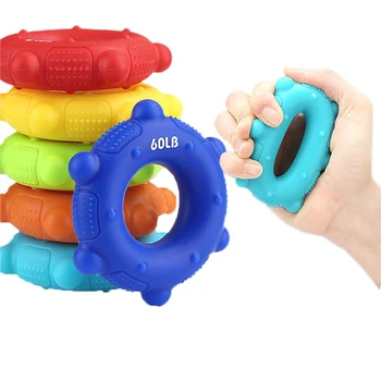 Новое силиконовое кольцо для рукояток с O-образными выступами и массажными точками для силовых упражнений и расслабления рук