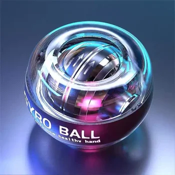 Новый светодиодный гироскопический Powerball Autostart Range Gyro Power Wrist Ball с контррукой Рука Мышечная сила Тренажер Фитнес-оборудование