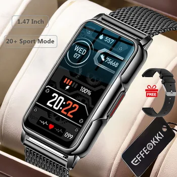 EFFEOKKI H80 Smartband Pro Фитнес Браслет Смарт-часы Мужские спортивные трекеры 1,47-дюймовый Full Touch IP67 Водонепроницаемые мужские смарт-часы